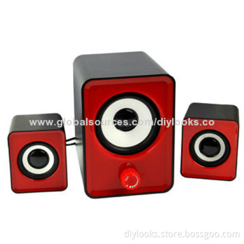 2.1-channel USB 2.0 Multimedia Speaker with Volume Switch